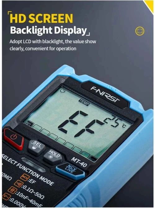 Multimètre numérique intelligent FNIRSI MT-40