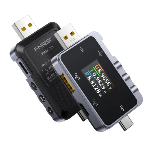 Testeur USB Type-C Voltmètre & Ampèremètre Numérique 2en1 FNIRSI FNAC 28 