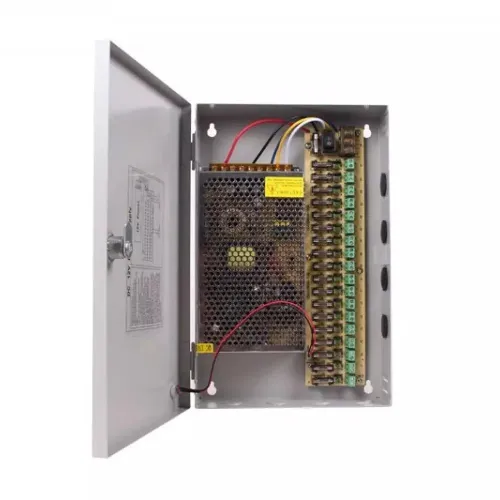 BOITIER D'ALIMENTATION CAMERA / 12V 5A 4CH SORTIE / 12V 20A 18CH SORTIE