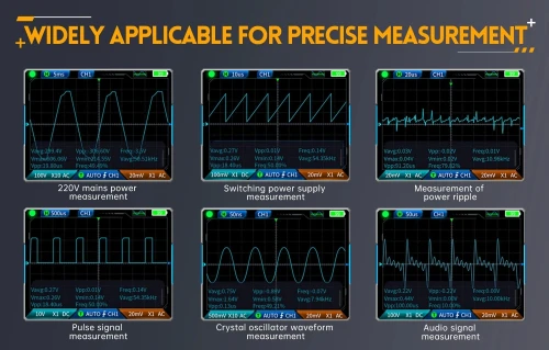 FNIRSI Oscilloscope numérique 2C23T MULTIMETRE ET générateur de signal de fonction  3 en 1