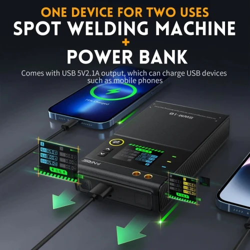 FNIRSI SWM-10  Machine Soudeuse par Points Intelligente avec Écran Couleur