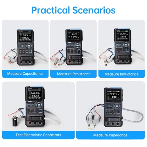 FNIRSI LC1020E Testeur LCR & ESR numérique portable haute précision à pont