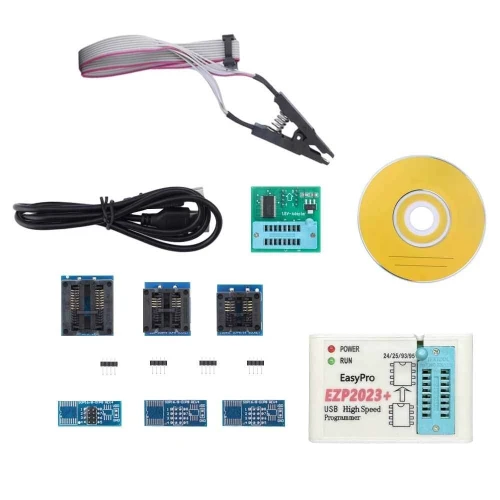 Programateur EZP2023 Support24 25 93 EEPROM 25 Flash BIOS Puce ensemble complet +12 Adaptateurs