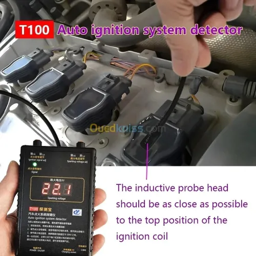 Détecteur de système de ville automatique AM-T100 12V 24V Signal de ville et testeur de tension d'étincelle