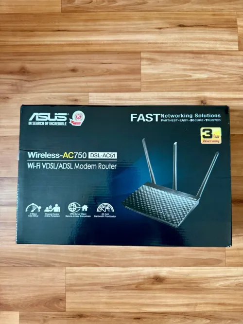 ASUS DSL-AC51 VDSL/ADSL Modem Router Wi-Fi double bande AC750