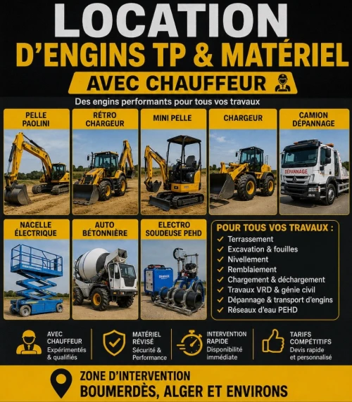 LOCATION PELLE POULAIN  MINI-PELLE  RETRO CHARGEUR  CHARGEUR  CAMION DÉPANNAGE.