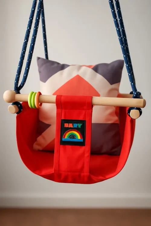 Balançoire bébé en bois  Momo Swing 