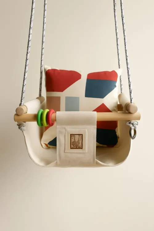Balançoire bébé en bois  Momo Swing 
