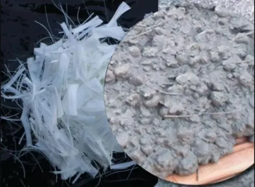 Fibre polypropylène 6mm et 12mm pour renforcer et réduire le fissurage du béton