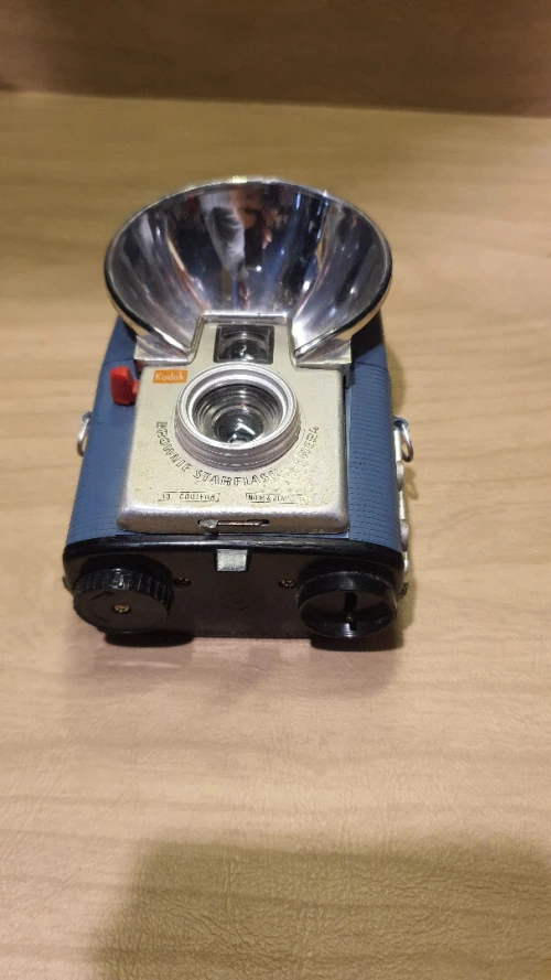 Appareil photo KODAK BROWNIE STARFLASH CAMERA couleur bleu, vintage, 60's, collection