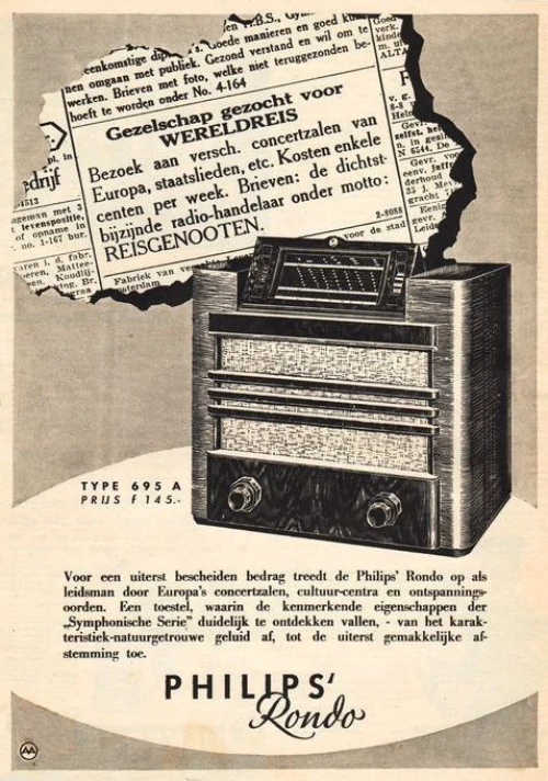Radio TSF Philips 695 A - 20 Année 1935