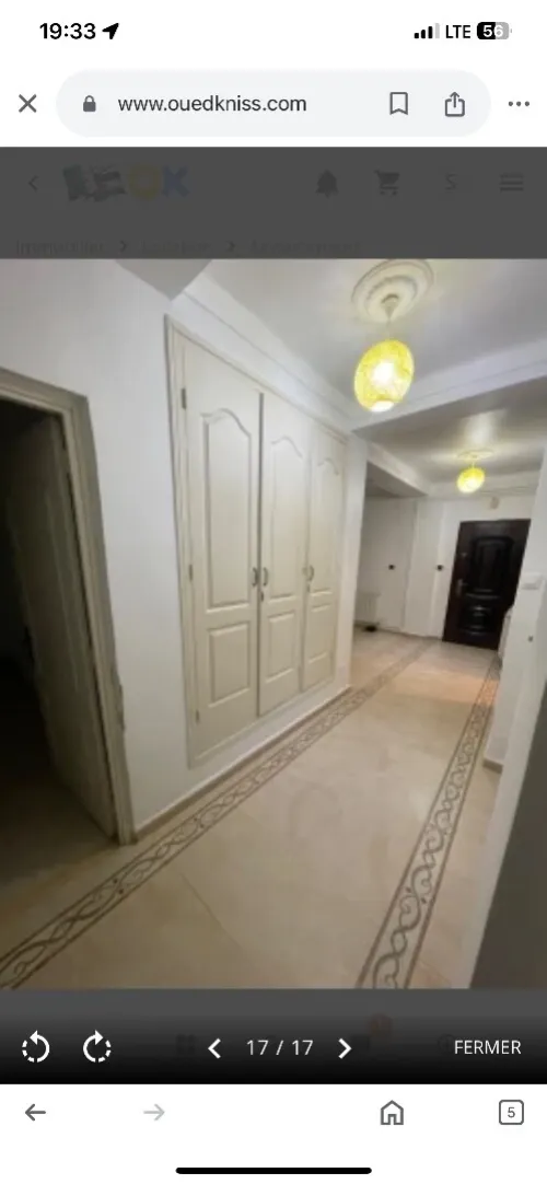 Location Appartement F3 Alger Ben aknoun