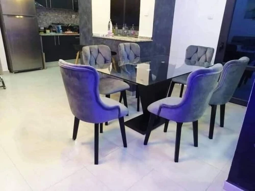 Table de salle à manger 6 chaise &طاولة طعام 6 كراسي