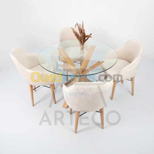  Table de salle à manger 6 chaise &طاولة طعام 6 كراسي 
