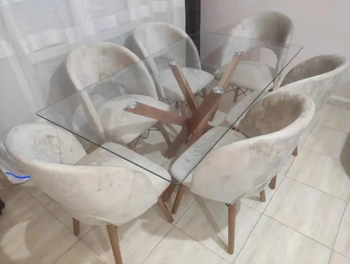 Table de salle à manger 6 chaise &طاولة طعام 6 كراسي