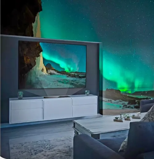 Ecran de projection LUMENE MOVIE PALACE UHD 4K 240C EXTRABRIGHT On adore Pour vidéoprojecteurs à focale courte