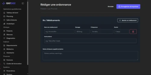 Logiciel de Gestion de Cabinet Médical Complet Raydoc