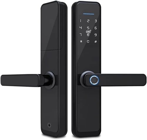 Serrure Connectée Intelligente Tuya & TTLock Empreinte Digitale, Code, Carte RFID et Clé