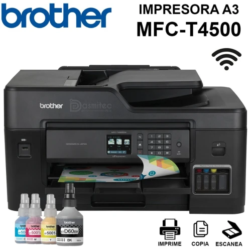Imprimante Multifonction BROTHER A3 réservoir, T4500 / T 4500, wifi