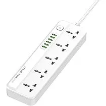 Multiprise LDNIO SC5614 | 5 Prises + 6 Ports USB Cable 2 Métre 2500W 