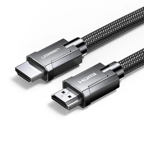 Cable HDMI  Ugreen-Fil Rond HD135 8K HDMI2.1 HD, 48Gbps, 1m gray (HD135)  Alliage de zinc/PVC