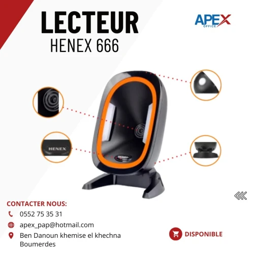 Lecteur code barre henex