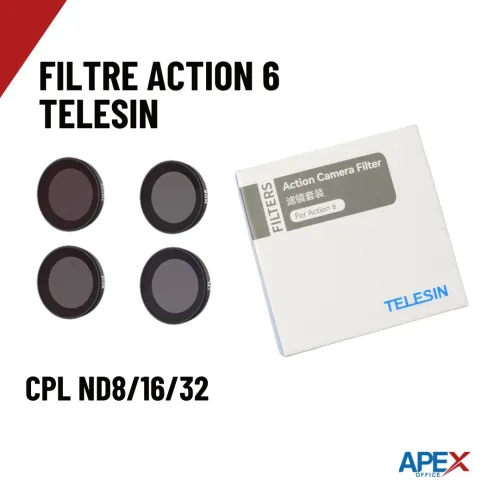 Filtre caméra action 6/5/4 pack