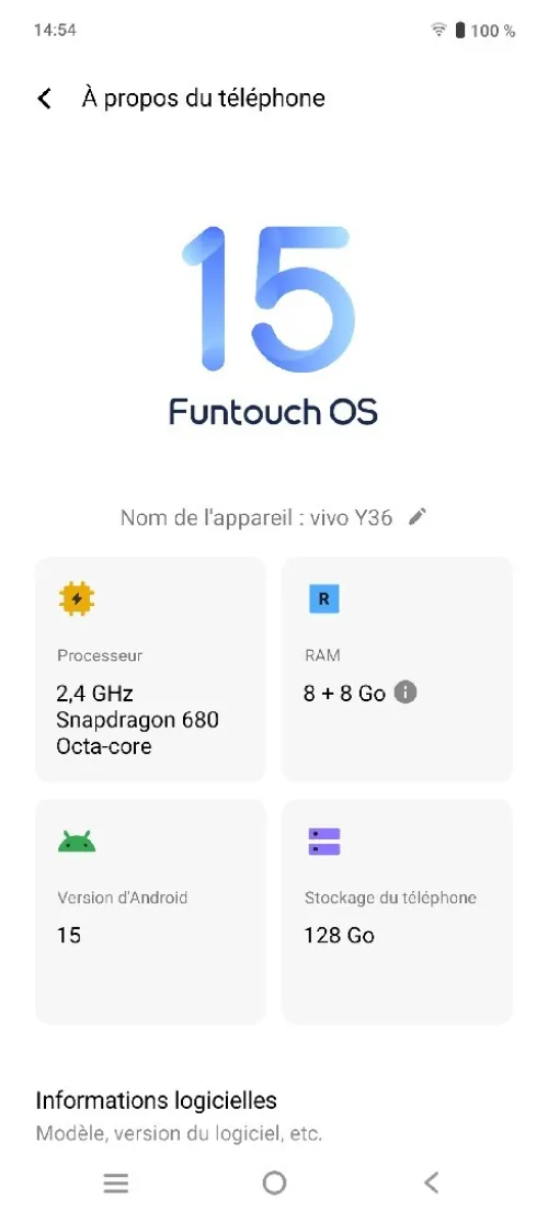Vivo Y36 128/8+8 Y36