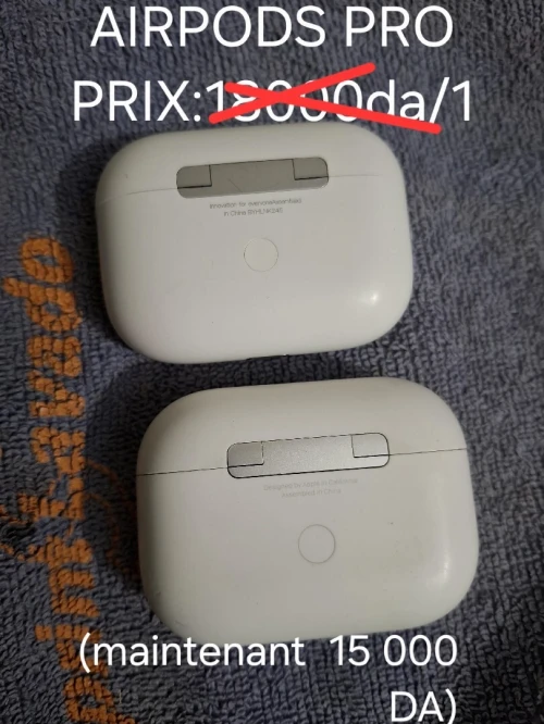 Oreillettes Airpods et plusieurs types de marques cabats (européen)....