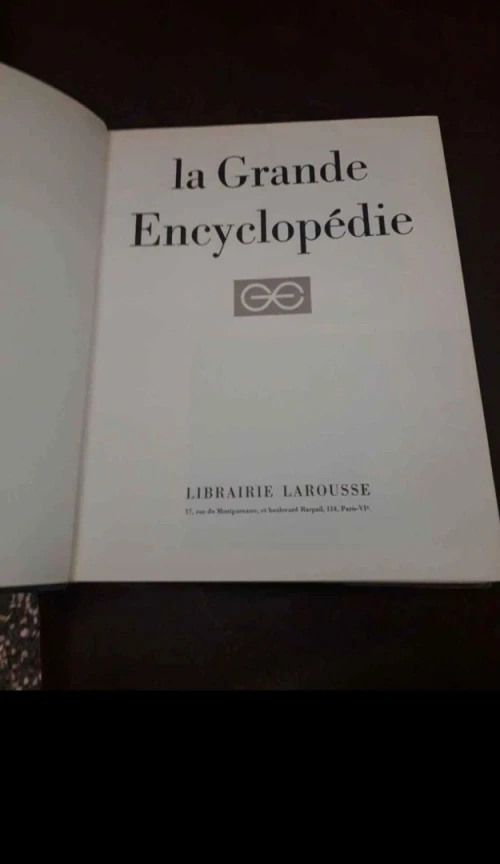 La grande encyclopédie Larousse