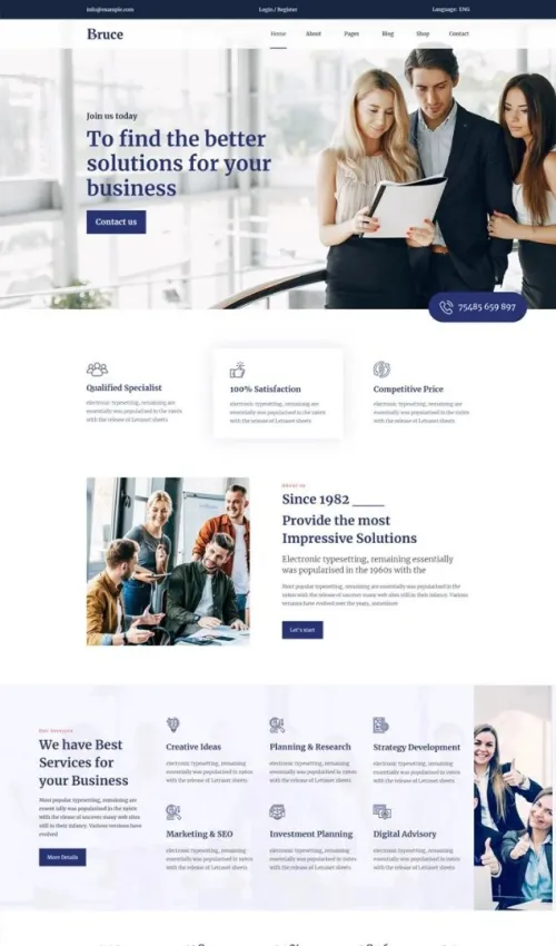 Sites de présentation : Vitrines, portfolios, agences
