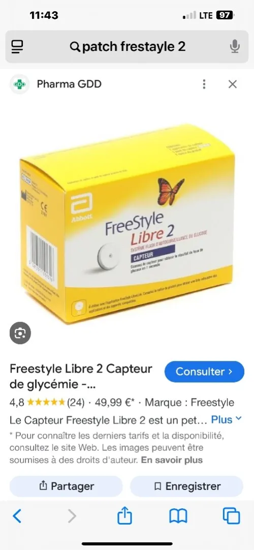 Capteur freestyle 2