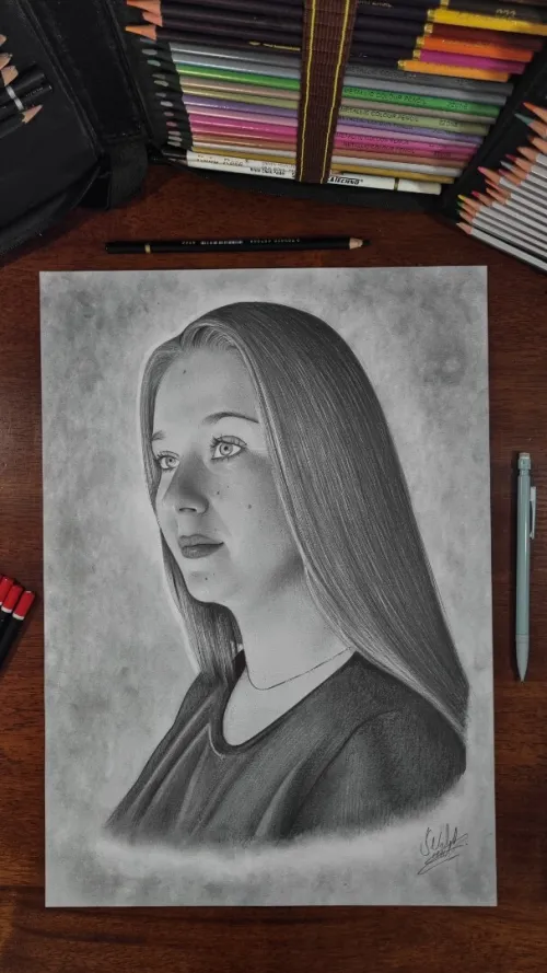 Dessin portrait رسم بورتري