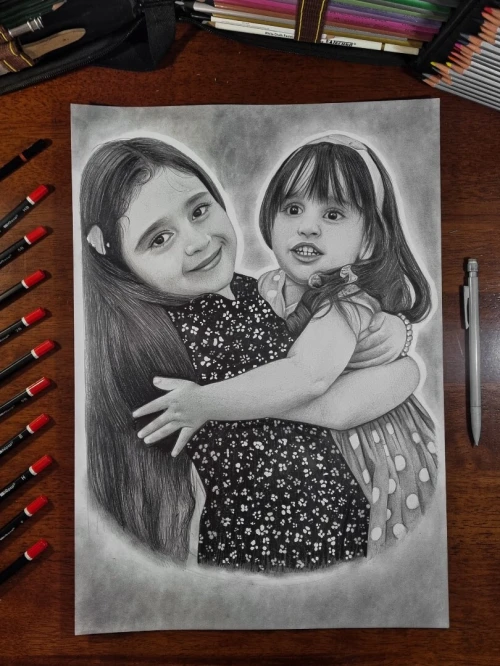 Dessin portrait رسم بورتري