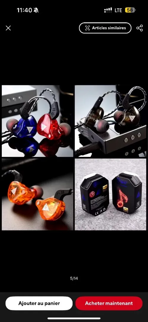 Original QKZ AK6 HiFi filaire 
