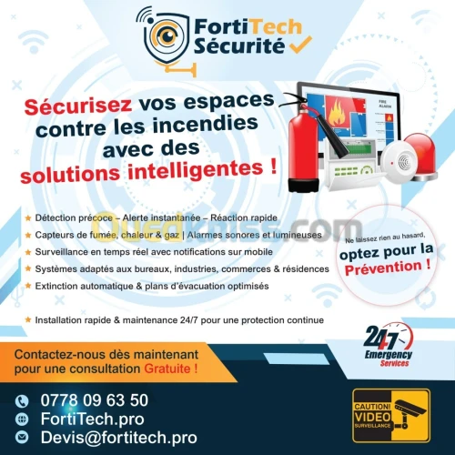 Installation Système Anti-incendie et Détection d'incendie