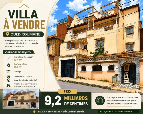 Vente Villa Alger El achour