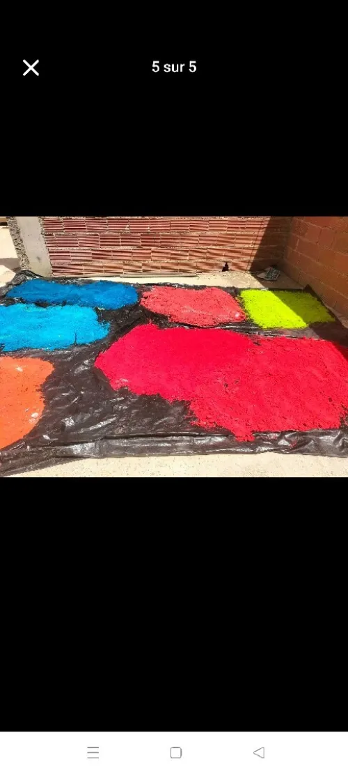 poudre couleur pour extincteur
