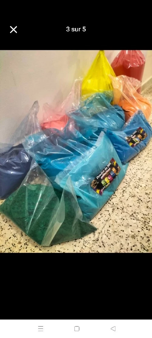 poudre couleur pour extincteur