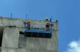 Location plateforme nacelle panneau suspendu 