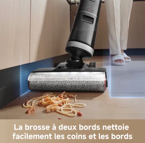 Dreame H14 Dual Aspirateur Laveur, 18kPa, Aspirateur fonctionnel multisurfaces 5-en1 La portée à plat à 180