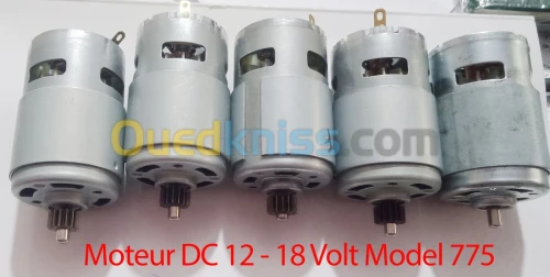 Moteur DC 12 volt, 18 volt 775 / 752