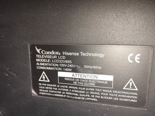 Tv condor Hisense LCD 32 pouces