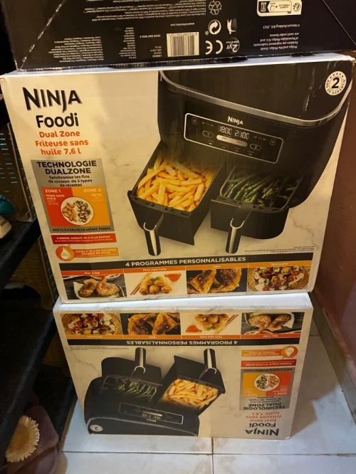 Friteuse sans huile NINJA - Foodi AF200EU - Capacité 7,6L - Double cuve - 4 programmes de cuisson - 2400W