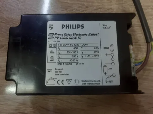 HID-PV 100 /S SDW-TG 220-240V 50/60HZ PHILIPS - BALLAST ÉLECTRONIQUE