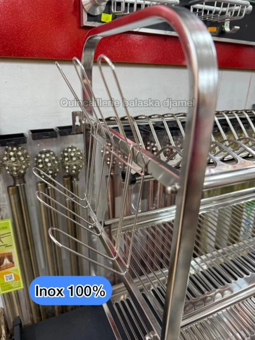 Égouttoir a vaisselle inox et aluminium