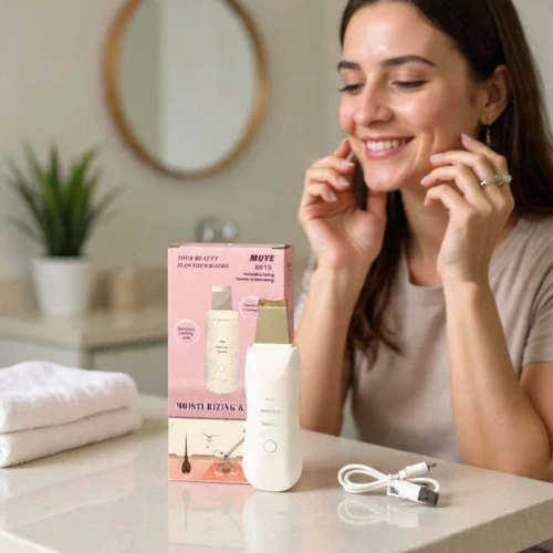 Spatule ultrasonique pour le visage  جهاز تنظيف الوجه بالموجات فوق الصوتية