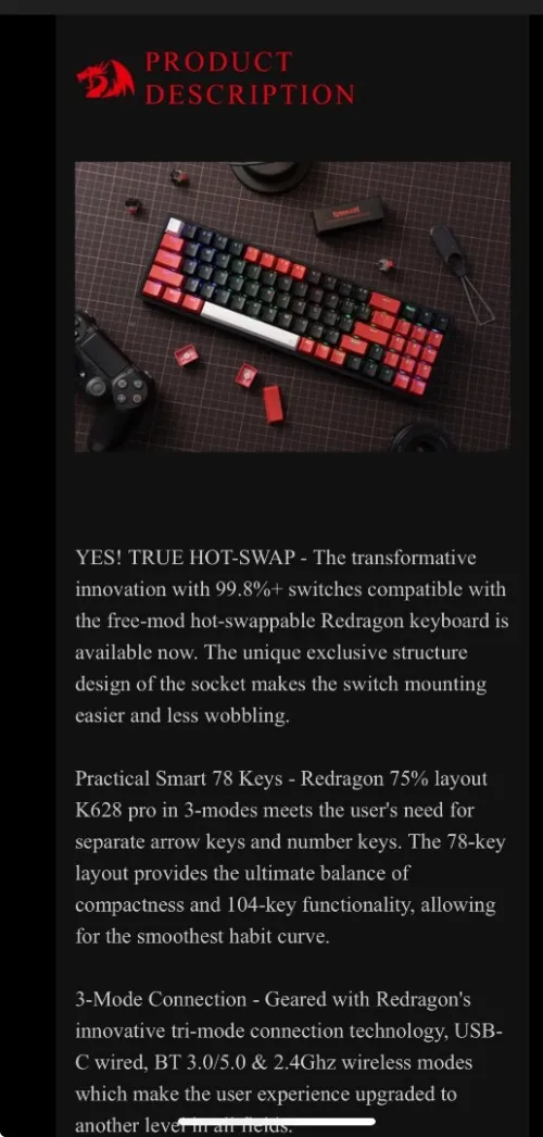 Red dragon k617 special edition 