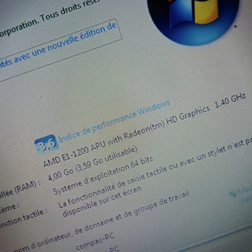 Beau laptop HP CQ58,  AMD,  500 Go HDD,  04 Go de RAM,  bonne batterie,
