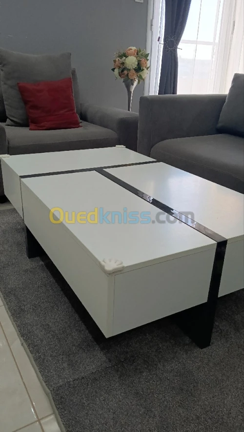 Table basse coulissante